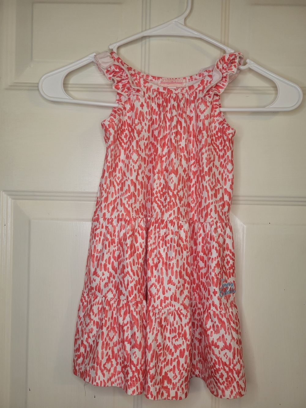 Tommy Bahama Pink & White Printed Ruffle Sundress - Picture 3 of 6